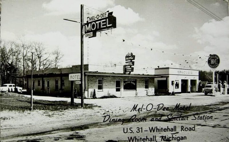 Mel-O-Dee Motel - Vintage Postcard